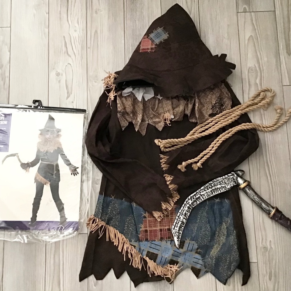 Creepy Scarecrow Costume for Girl size X-Large 12-24